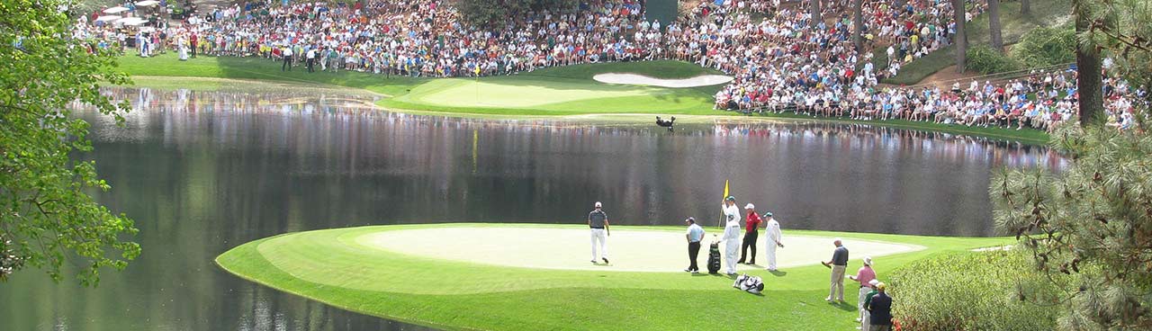 Crowd at Augusta National Golf Course