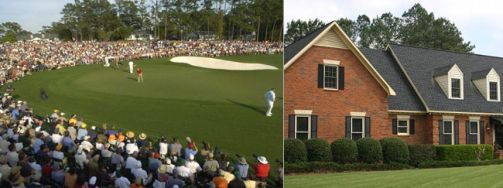 Augusta National Gold Club and an example of one of the local private homes