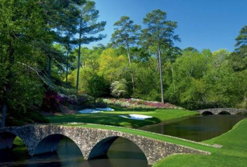 12th green at Augusta National Golf Club